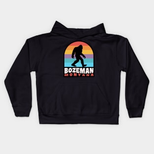 Bozeman Montana Bigfoot Sasquatch Rocky Mountains Kids Hoodie